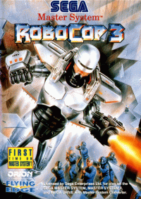 Robocop 3 PAL Sega Master System PAL box art